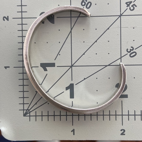 VTG Genuine Silver with Inlaid Turquoise Cuff Bracelet - Picture 5 of 6